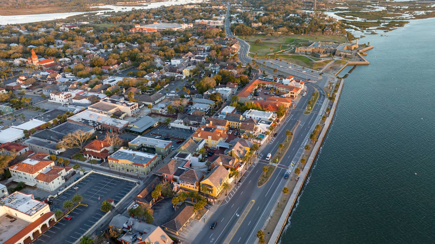 Aerial view of St. Augustine