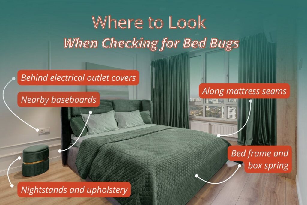 where to look for bed bugs