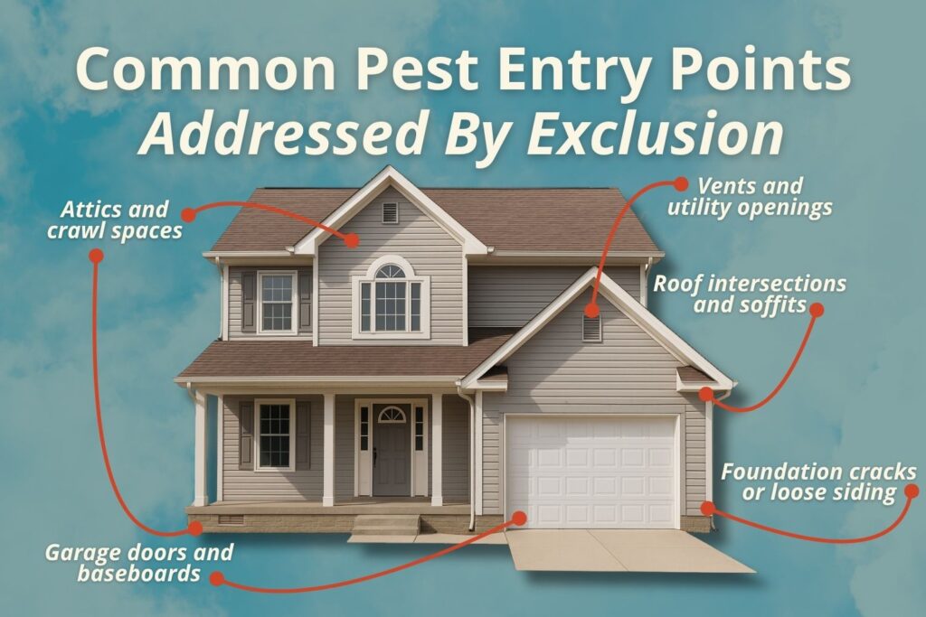 rodent exclusion focus areas